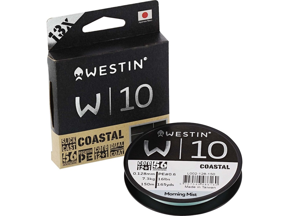 E-shop Westin splietaná šnúra w10 13 braid coastal morning mist 150 m - 0,08 mm 5,8 kg