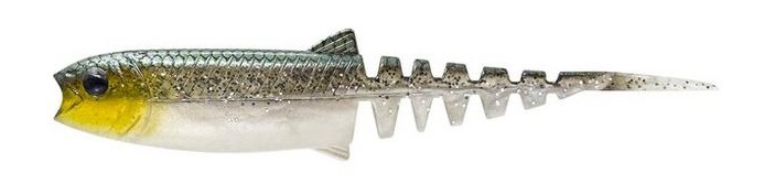 E-shop Savage gear gumová nástraha cannibal minnow v-tail green silver - 8 cm 3,4 g