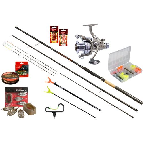 Carp Expert Prút Starfish Method Feeder Set 3,6 m 80-150 g + Navijak a Príslušenstvo