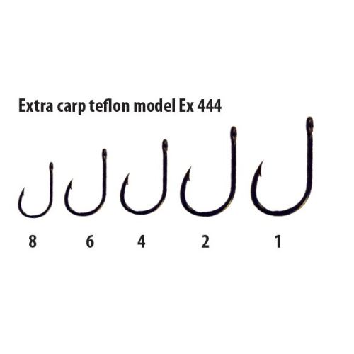 Extra carp háčiky teflon séria  EX 444   ( 10ks  v balení)