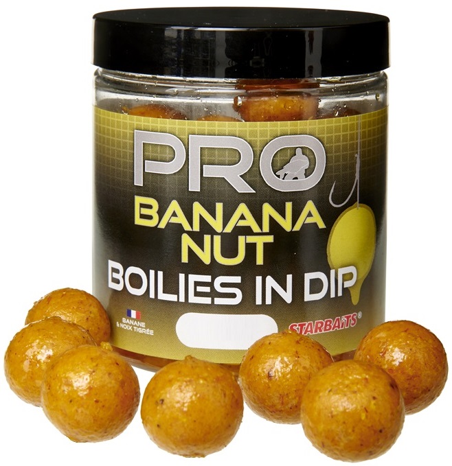 E-shop Starbaits boilies in dip probiotic banana nut 150 g - 24 mm