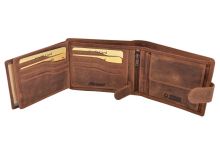 Mercucio Peňaženka Svetlohnedá Vzor 47 Kapor Hlava (3)