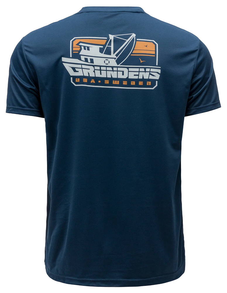 E-shop Grundéns tričko commercial boat ss tech tee blue abbys - xxl