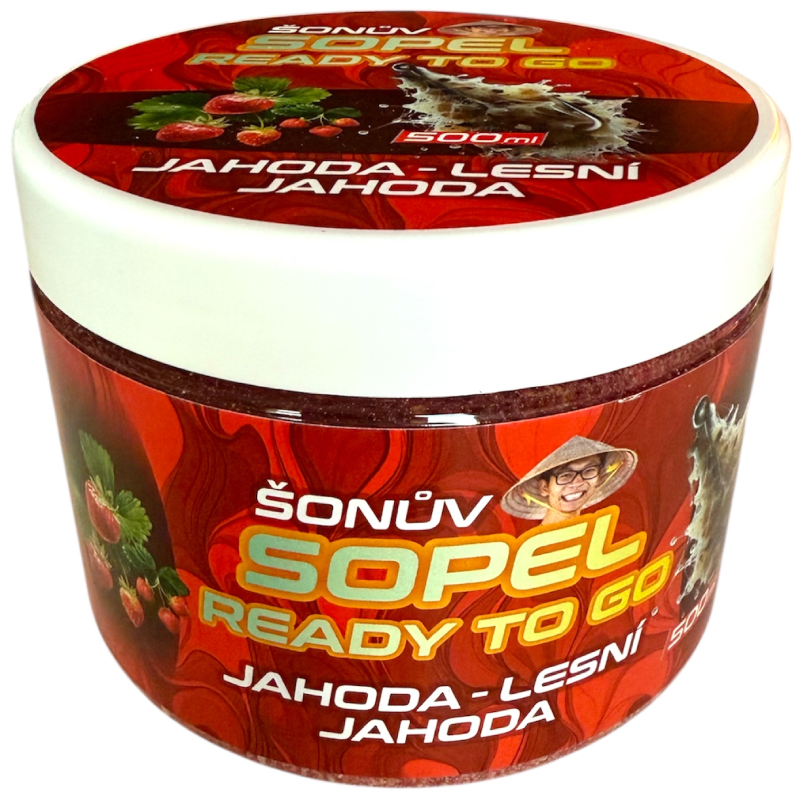 Dk fishing šonov sopel ready to go jahoda/lesná jahoda 500 ml