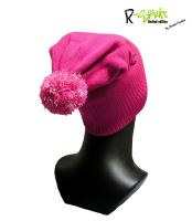 R-spekt Detská čiapka PomPom DUO beanie ružová (7)