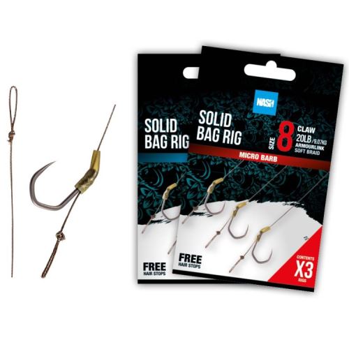 Nash Náväzec Solid Bag Rig Barbless