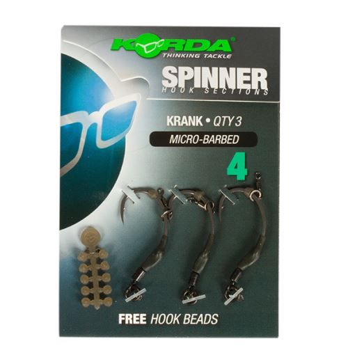 Korda Háčiky Spinner Hook Sections Krank