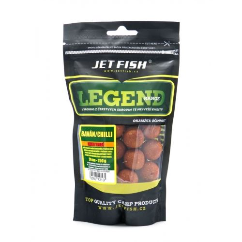 Jet Fish Extra Tvrdé Boilie Legend Range Chilli Banán 250 g