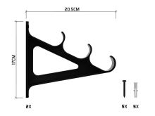 Delphin Držiak Prútov RodHolder (1)