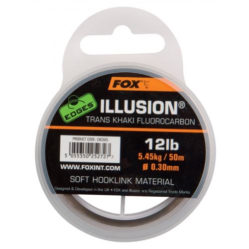 Fox Fluorocarbon Edges Illusion Soft Trans Khaki 50 m