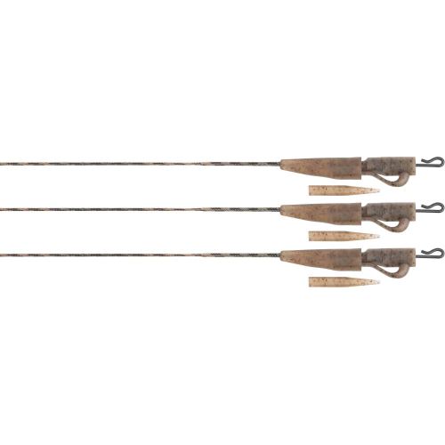 Fox Montáž Edges Camo Submerge Lead Clip Leaders 75 cm 3 ks
