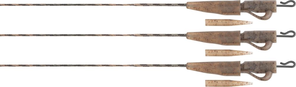 Fox montáž edges camo submerge lead clip leaders 75 cm 3 ks - 40 lb