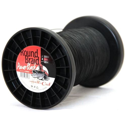 Hell-Cat Splietaná Šnúra Round Braid Power Black 1000 m