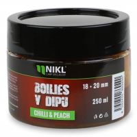 Nikl Boilie V Dipe 250 g 18/20 mm - Chilli & Peach