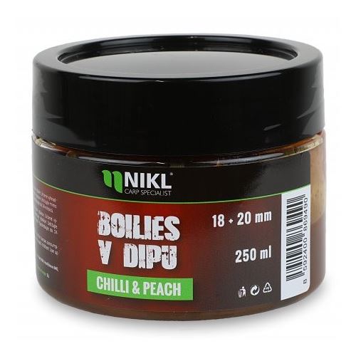 Nikl Boilie V Dipe 250 g 18+20 mm