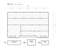 Delphin Kufrík A-01 Sada Dvoch Krabíc (1)