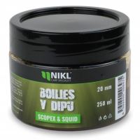 Nikl Boilies V Dipe Scopex & Squid 250 g - 20 mm