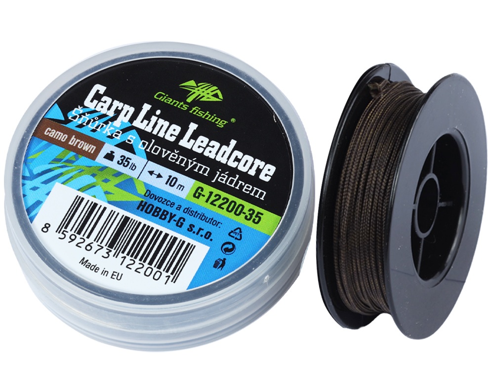 Giants fishing olovená šnúra carp line leadcore camo brown 10 m - 35 lb