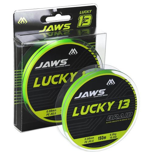 Mikado Splietaná Šnúra Jaws Lucky 13 Fluo Zelená 150 m
