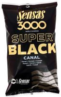 Sensas kŕmenie 3000 SUPER BLACK 1kg-Canal