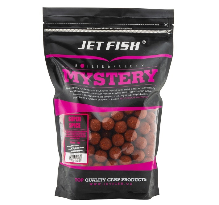 Jet fish boilie mystery super spice - 1 kg 20 mm