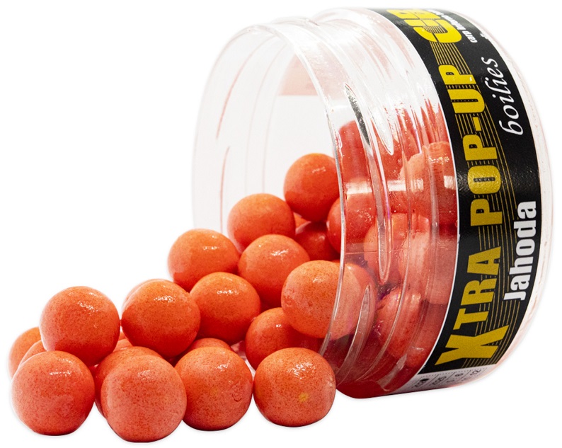 Carp inferno pop up boilies xtra 150 ml 16 mm jahoda