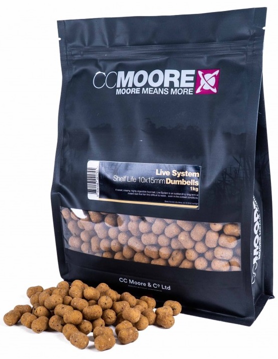 Cc moore boilies live system dumbells 1 kg - 10x15 mm