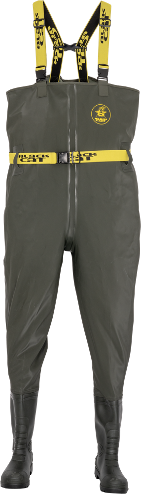 Black cat prsačky green booted waders - 45