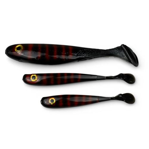 Yaccuza Gumová Nástraha Hand Made Killer Airbrush Black Stripes