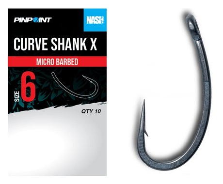 Nash háčiky curve shank x micro barbed 10 ks - veľkosť 6