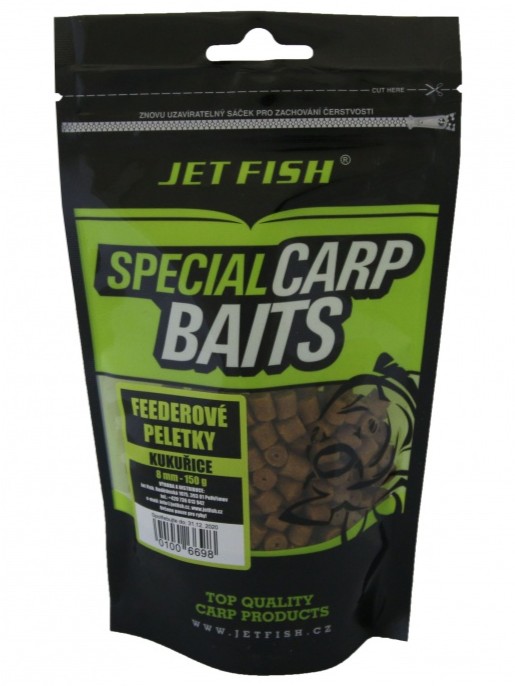 Jet fish feederové pelety 8 mm 150 g - kukurica