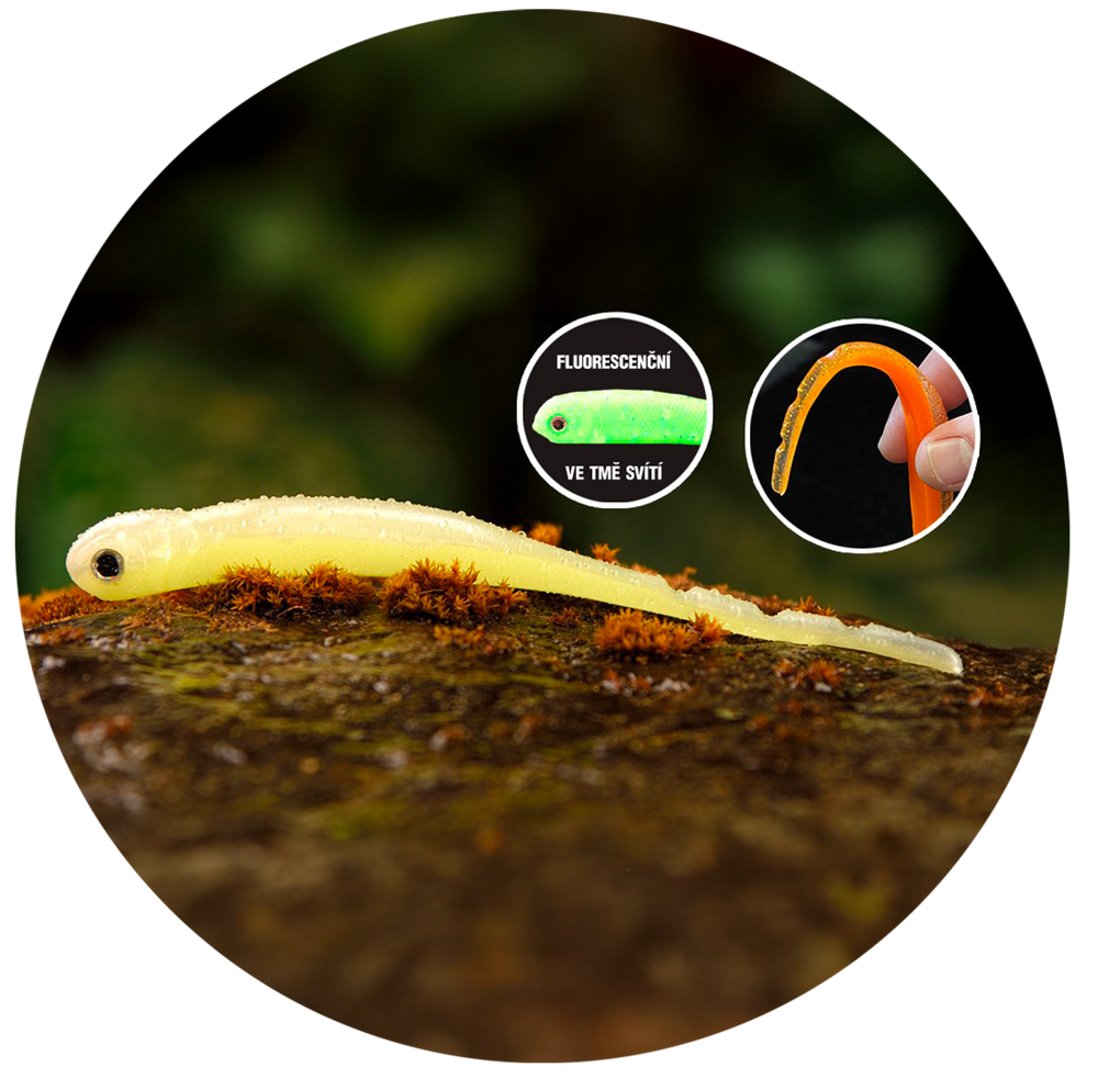 Redbass smáčik big snake lemon uv color - 15,5 cm 11 g