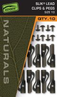 Fox Závesky Edges Naturals Slik Lead Clip&amp; Pegs Size 10