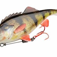 Savage Gear Gumová Nástraha 4D Perch Shad Green Silver (1)