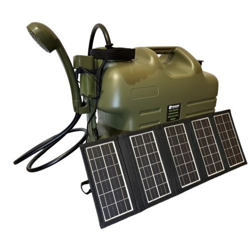 Holdcarp Kanister So Sprchou Rechargeable Camping Shower 25L + Solar 10W