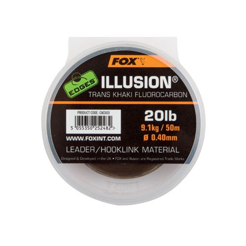 Fox Fluorocarbon Illusion 50 m Trans Khaki