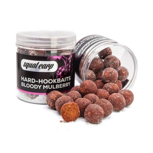 Squat Carp Tvrdené Boilies Hard Hookbaits Bloody Mulberry 170 g