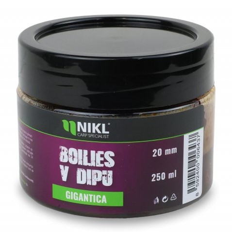 Nikl boilies v dipe gigantica 250 g - 20 mm