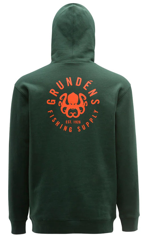 E-shop Grundéns mikina displacement dwr hoodie kraken deep forest - m
