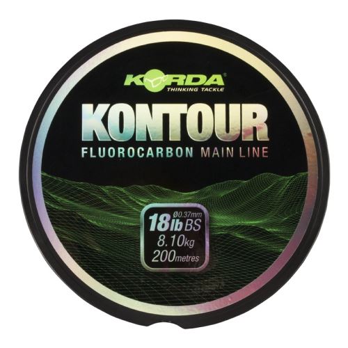 Korda Vlasec Kontour Fluorocarbon 200 m Číry