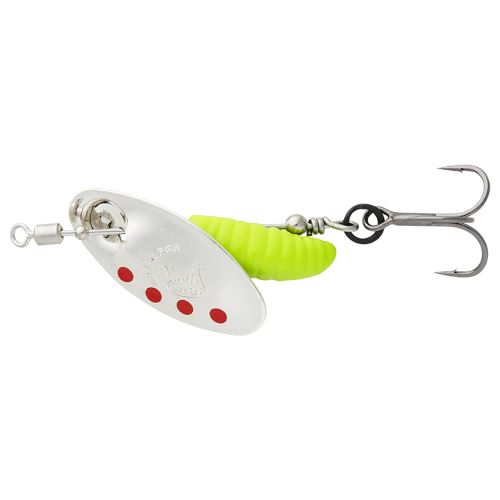 Savage Gear Rotačka Grub Spinners Silver Red Lime