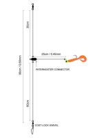 Spro Náväzec Na Tresky Salt Twister Orange 90 cm (1)