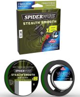 Spiderwire Splietaná Šnúra Stlth Smooth8 Moos Green 150m - 0,09 mm 7,5 kg