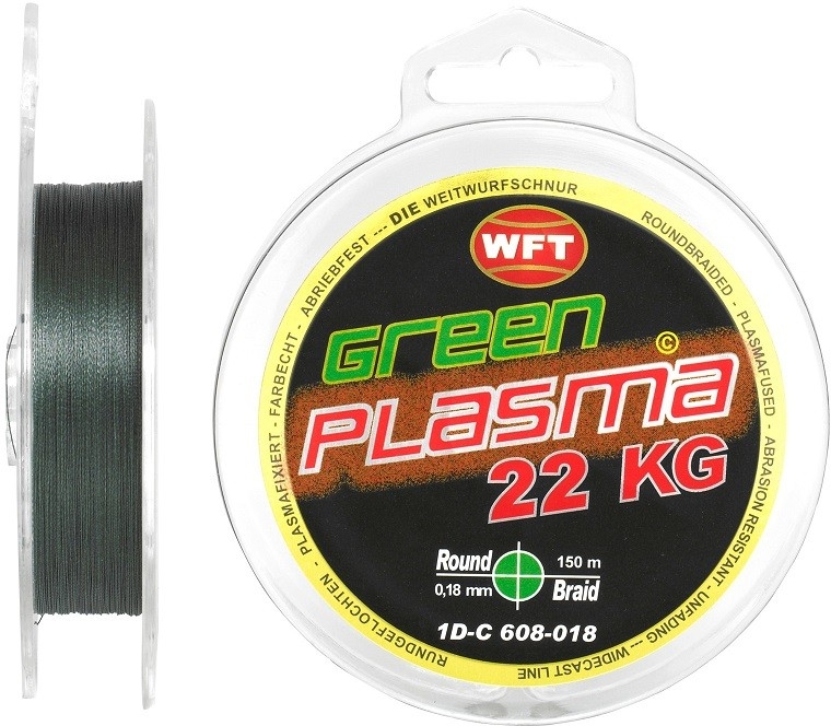 Wft šnúra kg plasma round green 150 m - 0,08 mm 8 kg