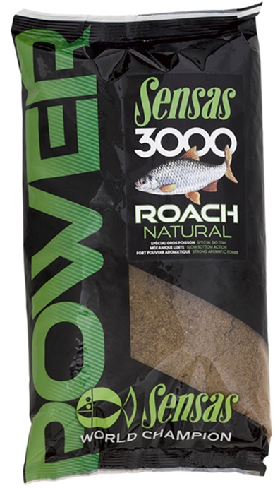 Sensas krmítková zmes 3000 power roach natural plotica 1 kg