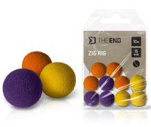 Delphin Penové Plávajúce Boilie TheEND Zig Rig Mix Farba 10 ks - 12 mm