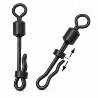 Giants Fishing Rýchlovýmenný Obratlík s Klipom Clam Lock Quick Change Swivel 10 ks Vel 8 (3)