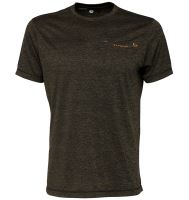 Savage Gear Tričko Fighter Stretch T Shirt Burnt Olive Melange