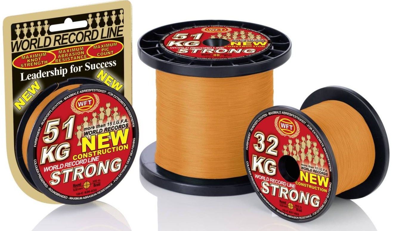 Wft šnúra kg strong orange 2000 m - 0,22 mm 32 kg