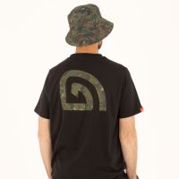 Trakker Tričko CR Logo T-Shirt Black Camo (4)